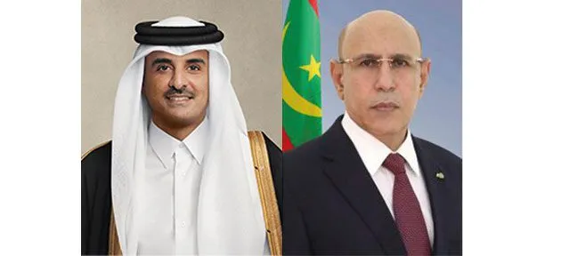 غزواني يعزي أمير قطر في وفاة والده حمد بن خليفة آل ثاني