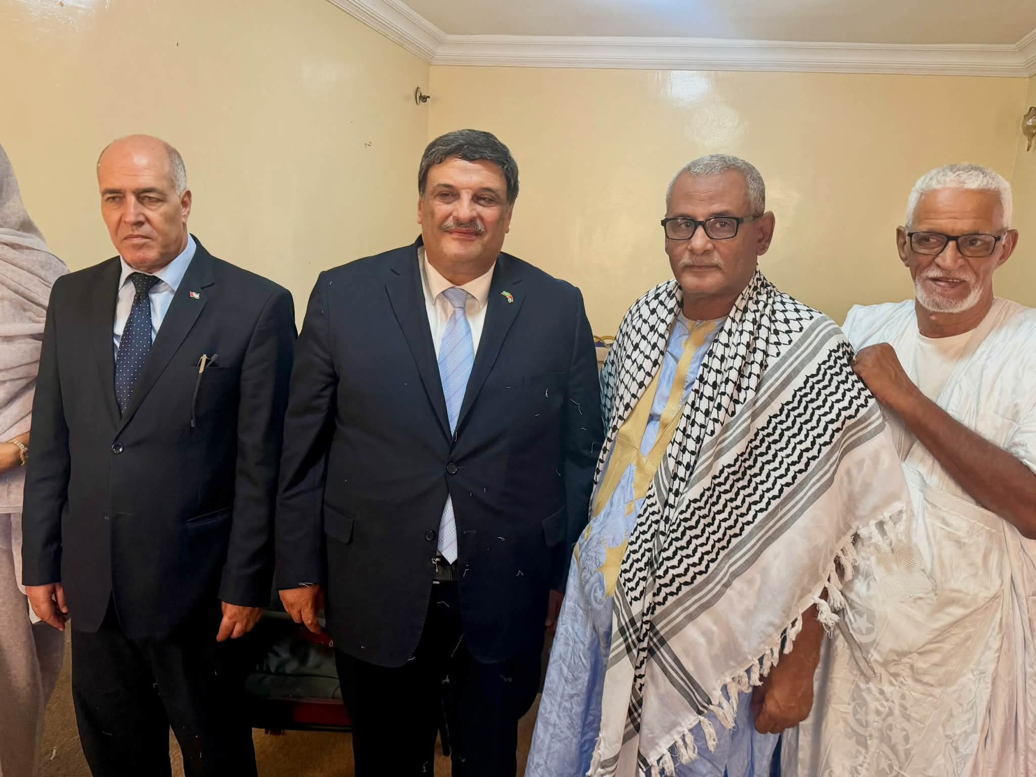 رئيس رابطة الصحفيين الموريتانيين يستقبل السفير الفلسطيني في انواكشوط